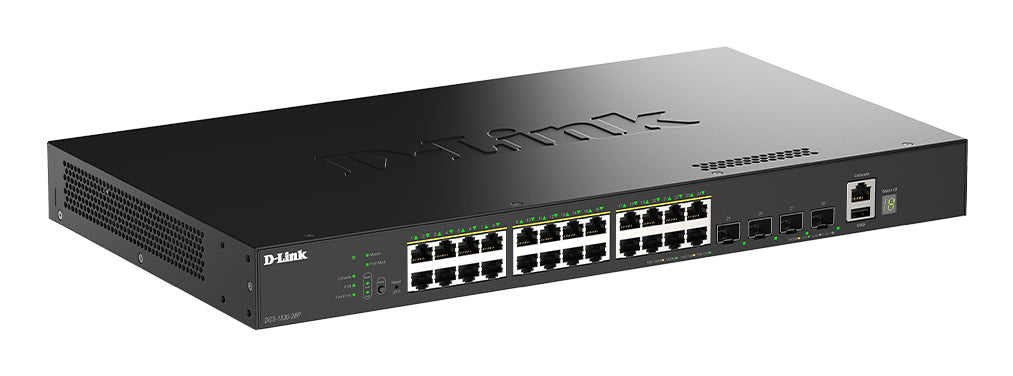 24 PORTS GE POE(30W) + 4 PORTS 10G SFP+ SMART MANA [DGS-1530-28P/E]