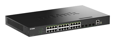 24 PORTS GE POE(30W) + 4 PORTS 10G SFP+ SMART MANA [DGS-1530-28P/E]