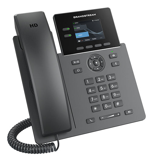 Grandstream GRP2610P - PoE IP Phone, 2 account SIP, Porte Ethernet da 10/100 Mbps - Alimentatore non incluso [GRP2610P]