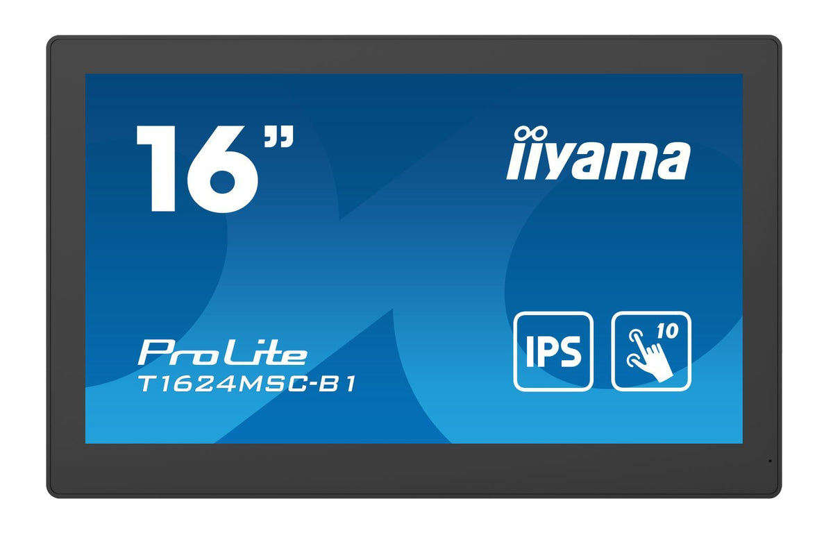 iiyama T1624MSC-B1 Monitor PC 39,6 cm (15.6") 1920 x 1080 Pixel Full HD LED Touch screen Nero [T1624MSC-B1]