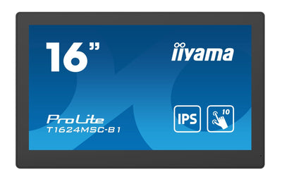 iiyama T1624MSC-B1 Monitor PC 39,6 cm (15.6") 1920 x 1080 Pixel Full HD LED Touch screen Nero [T1624MSC-B1]