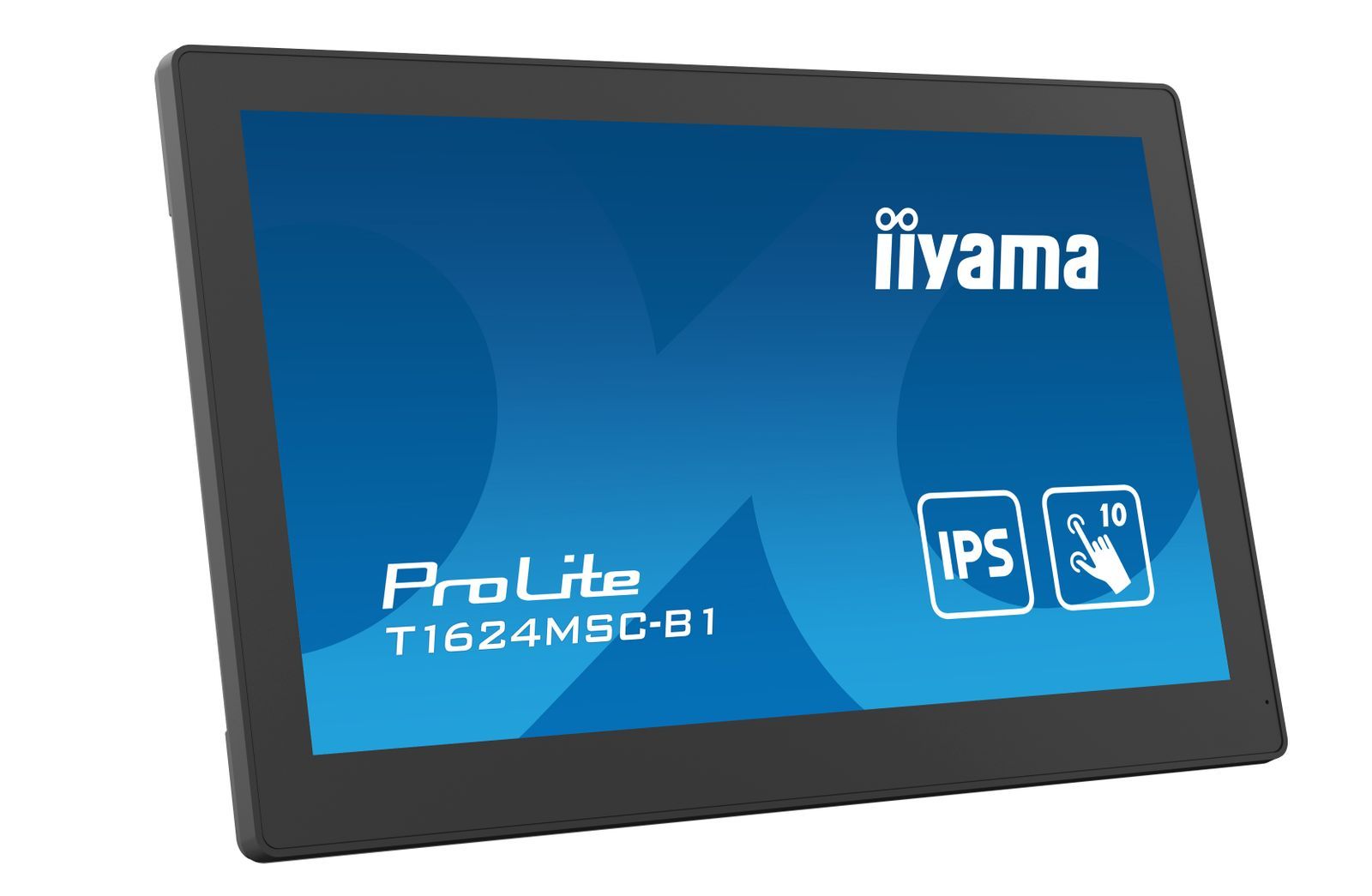 iiyama T1624MSC-B1 visualizzatore di messaggi Pannello piatto interattivo 39,6 cm (15.6") LCD 450 cd/m Full HD Nero Touch screen 24/7 [T1624MSC-B1]