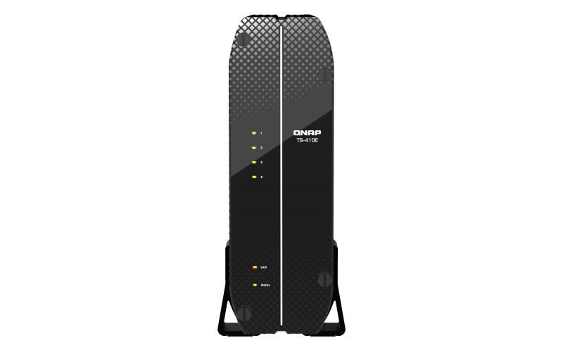 QNAP TS-410E NAS Tower Collegamento ethernet LAN Nero J6412 [TS-410E-8G]
