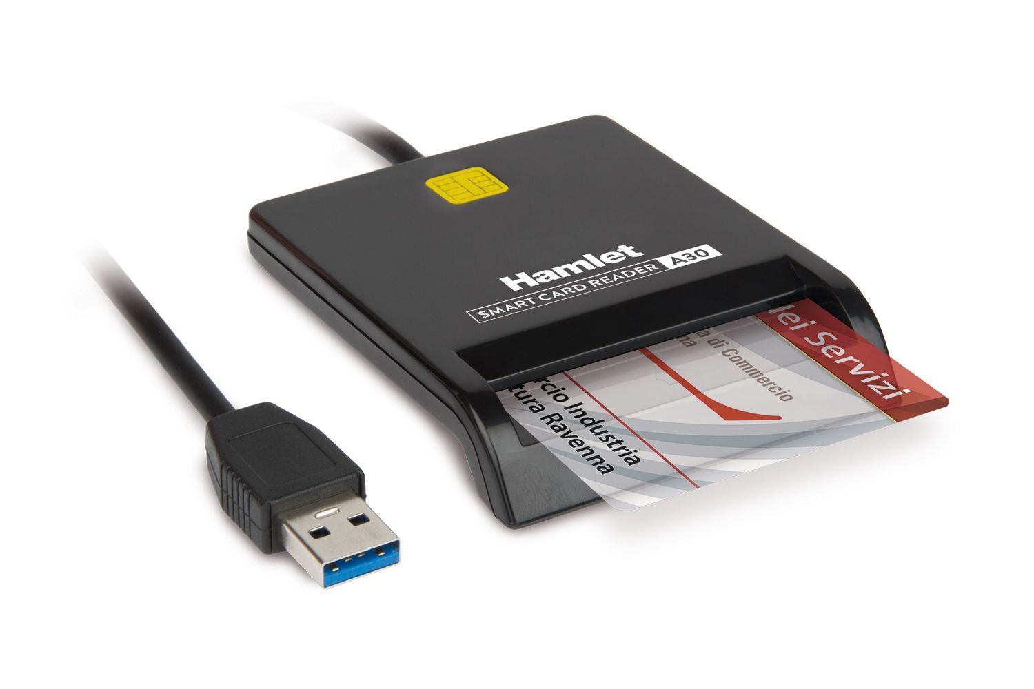 Hamlet HUSCR-A30 lettore di card readers Interno USB USB tipo A Nero [HUSCR-A30]