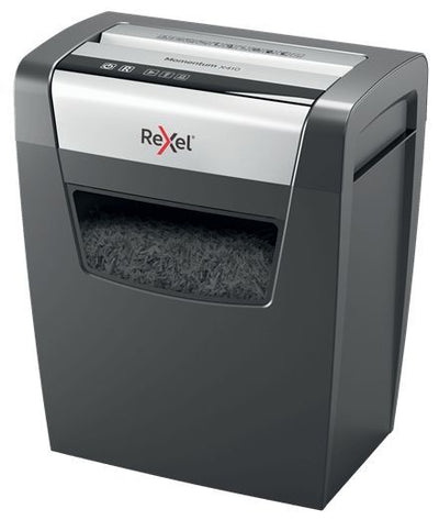 Rexel Distruggidocumenti Momentum X410 - taglio a frammenti - livello di sicurezza P4 [2104571EU]