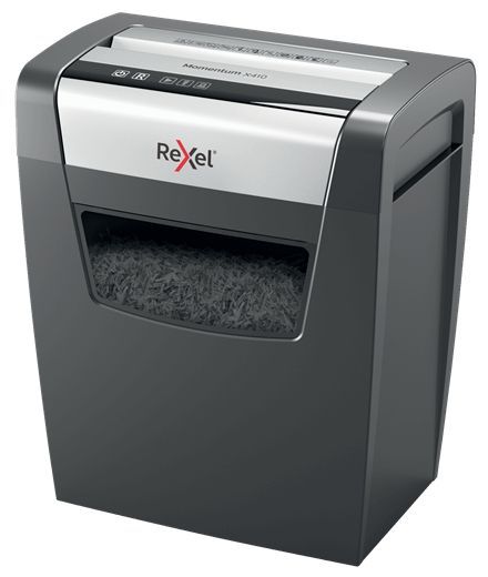 Rexel Distruggidocumenti Momentum X410 - taglio a frammenti - livello di sicurezza P4 [2104571EU]