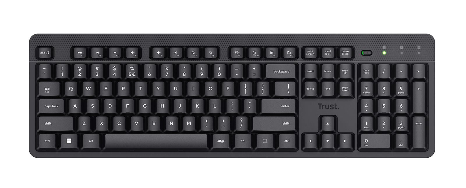 Trust Ody II tastiera Ufficio RF Wireless QWERTY Inglese UK Nero [25015]
