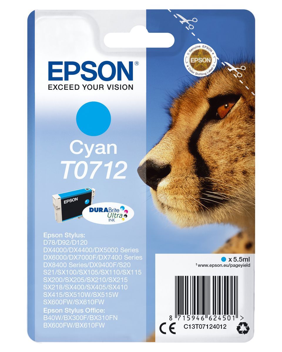 Epson Cartuccia Ciano [C13T07124012]