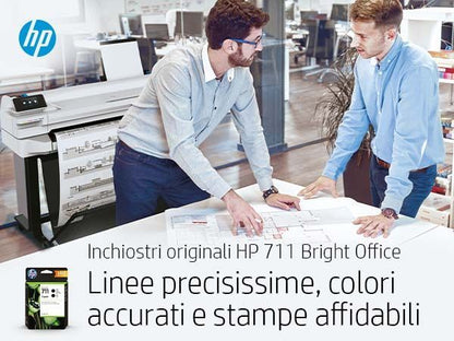 HP Cartuccia inchiostro nero DesignJet 711, 80 ml [CZ133A]