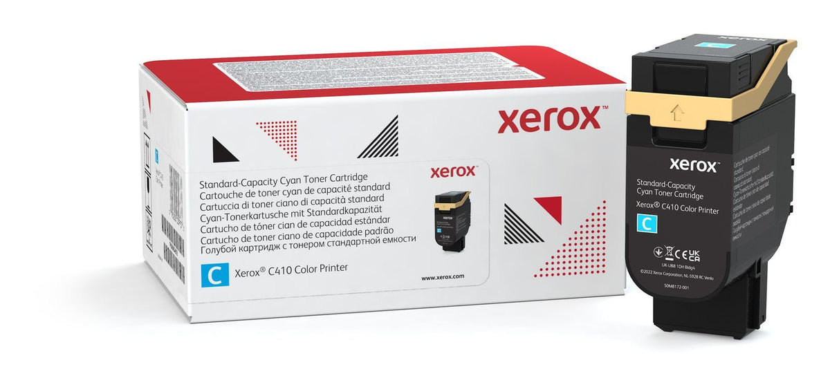 Xerox Cartuccia toner Ciano a Capacità standard da 2000 Pagine per Stampante a colori  C410/multifunzione a colori  VersaLink C415 (006R04678) [006R04678]
