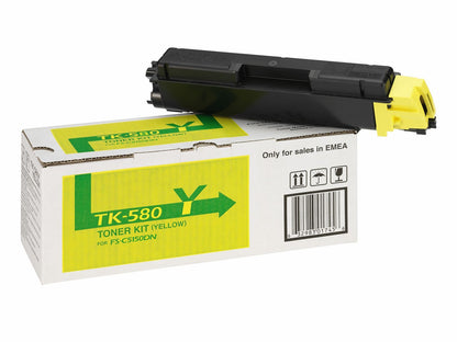 KYOCERA TK-580Y cartuccia toner 1 pz Originale Giallo [1T02KTANL0]