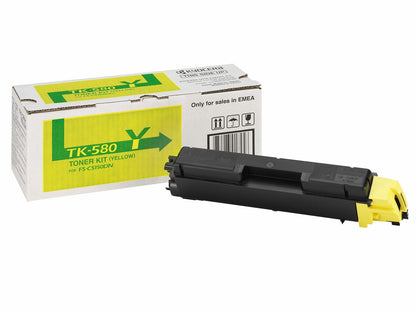 KYOCERA TK-580Y cartuccia toner 1 pz Originale Giallo [1T02KTANL0]