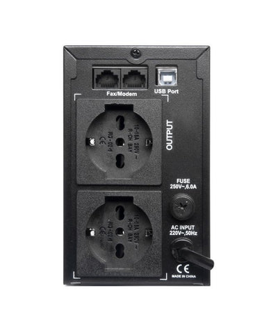 Vultech UPS1400VA-LFP gruppo di continuità (UPS) A linea interattiva 1,4 kVA 700 W 2 presa(e) AC [UPS1400VA-LFP]