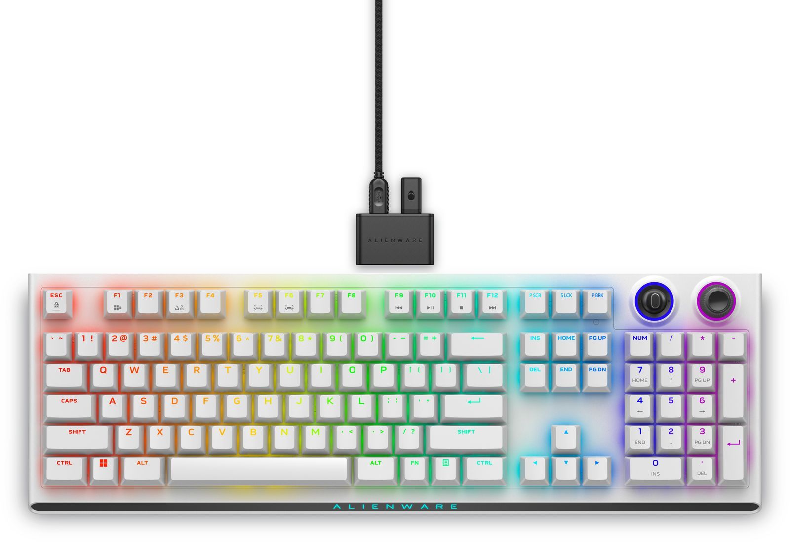 Alienware AW920K tastiera Gaming USB + RF Wireless + Bluetooth Bianco [AW920K-W-WW]