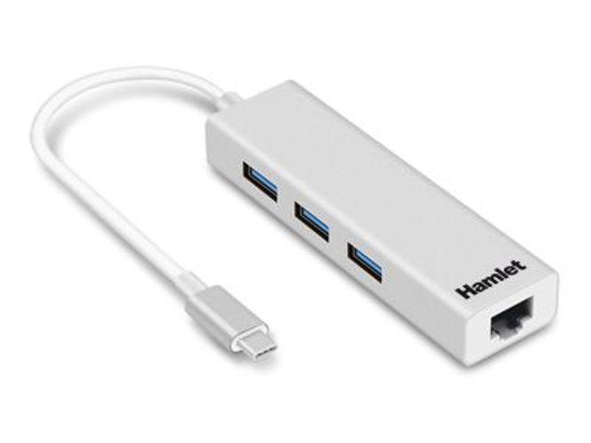 Hamlet XHUB331TCL replicatore di porte e docking station per notebook USB 3.2 Gen 1 (3.1 Gen 1) Type-C Bianco [XHUB331TCL]