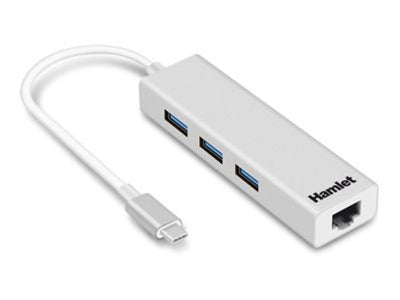 Hamlet XHUB331TCL replicatore di porte e docking station per notebook USB 3.2 Gen 1 (3.1 Gen 1) Type-C Bianco [XHUB331TCL]