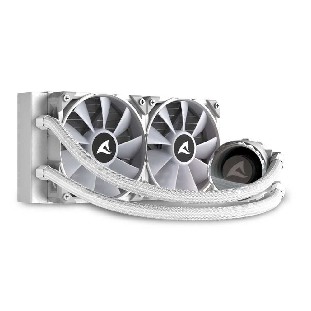 Sharkoon S80 RGB Case per computer, Processore Raffreddatore di liquidi tutto in uno 12 cm Bianco 1 pz [S80RGBWHITE]