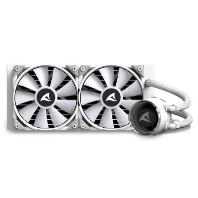 Sharkoon S80 RGB Case per computer, Processore Raffreddatore di liquidi tutto in uno 12 cm Bianco 1 pz [S80RGBWHITE]