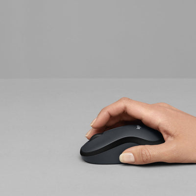 Logitech M220 SILENT Mouse Wireless, 2,4 GHz con Ricevitore USB, Tracciamento Ottico 1000 DPI, Durata Batteria di 18 Mesi, Ambidestro, Compatibile con PC, Mac, Laptop [910-004878]