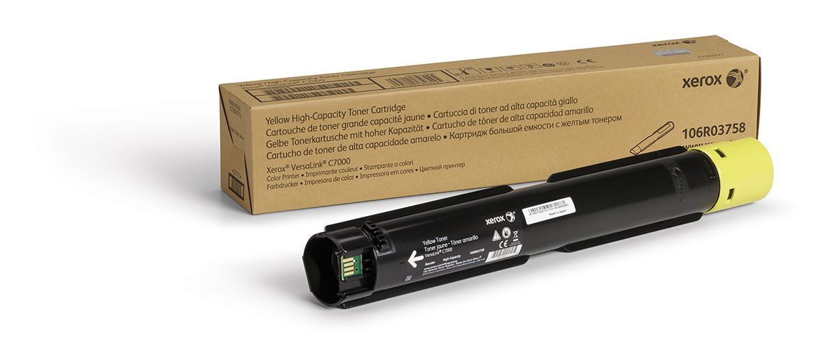 Xerox Cartuccia toner Giallo a Alta capacità da 10100 Pagine per Stampante a colori  VersaLink C7000 (106R03758) [106R03758]