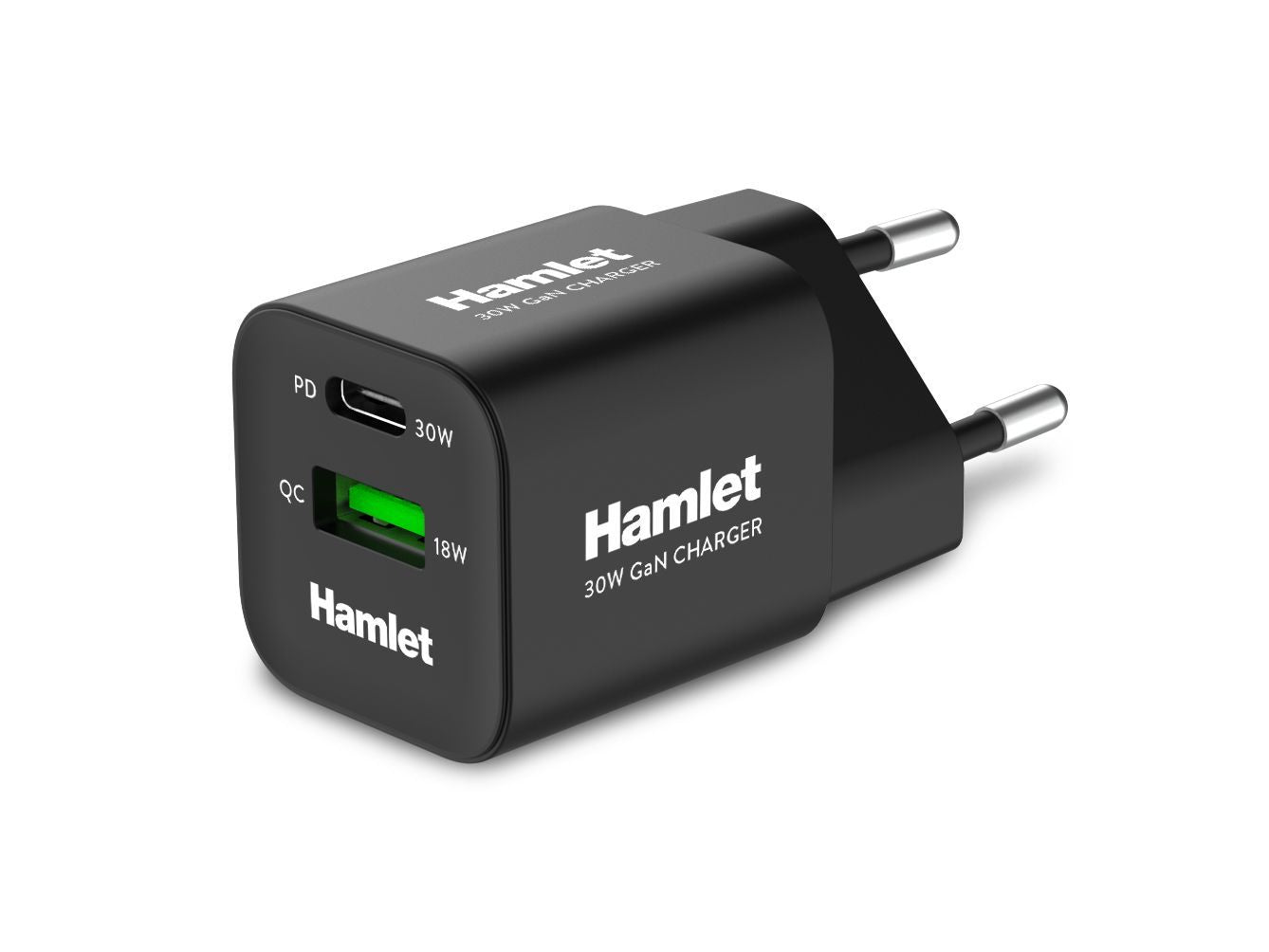 Hamlet XPDC-G3018Q Caricabatterie per dispositivi mobili Universale Nero AC Ricarica rapida Interno [XPDC-G3018Q]