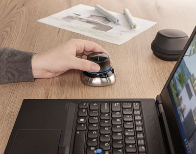 3Dconnexion SpaceMouse mouse Ufficio RF Wireless + Bluetooth + USB Type-A 6DoF [3DX-700115]
