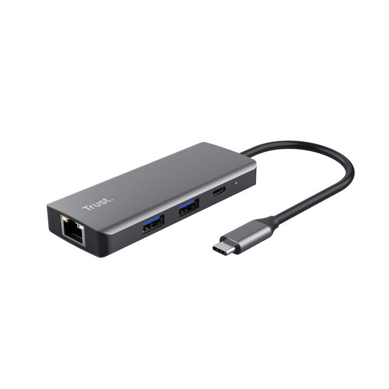 Trust Dalyx Adattatore multiporta USB-C 6-in-1 - Grigio [24968]