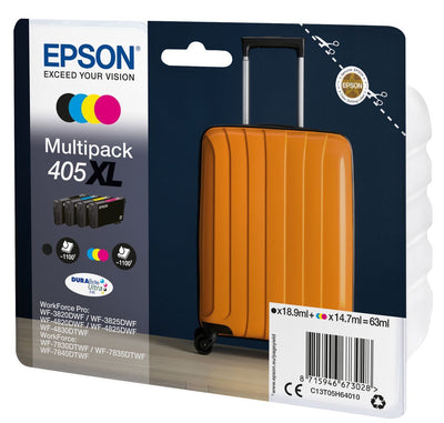 Epson Multipack 4 colori DURABrite Ultra Valigia 405XL [C13T05H64010]