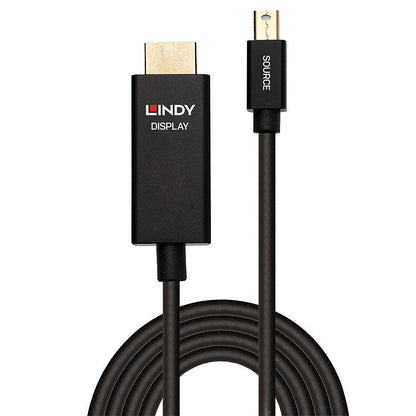 Lindy 40922 cavo e adattatore video 2 m Mini DisplayPort HDMI tipo A (Standard) Nero [LINDY40922]