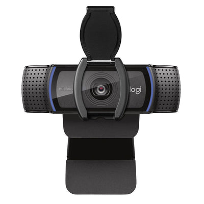 Logitech C920S HD Pro Webcam, Videochiamata Full HD 1080p/30fps, Audio Stereo Chiaro, Correzione Luce HD, Privacy Shutter, Per Skype, Zoom, FaceTime, Hangouts, PC/Mac/Laptop/Tablet/XBox, Nero [960-001252]
