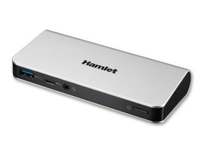 Hamlet Docking Station collega due display HDMI e DP con 4 porte usb 3.0, LAN e audio [HDOCKS500C]