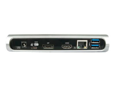 Hamlet Docking Station collega due display HDMI e DP con 4 porte usb 3.0, LAN e audio [HDOCKS500C]