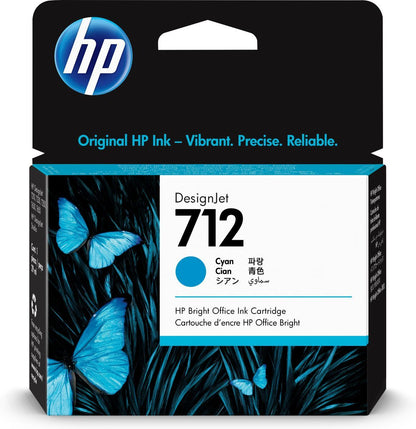 HP Cartuccia di inchiostro ciano originale DesignJet 712 da 29 ml [3ED67A]