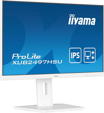 iiyama ProLite XUB2497HSU-W2 Monitor PC 60,5 cm (23.8") 1920 x 1080 Pixel Full HD LED Bianco [XUB2497HSU-W2]