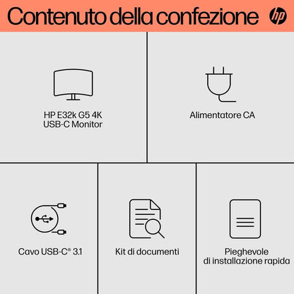 HP Monitor E32k G5 4K USB-C [6N4D6AA#ABB]
