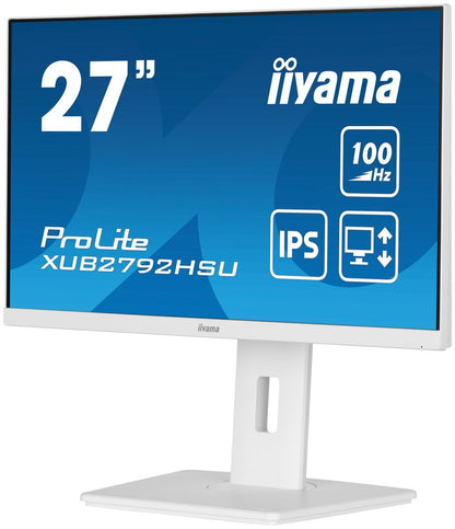 iiyama ProLite XUB2792HSU-W6 LED display 68,6 cm (27") 1920 x 1080 Pixel Full HD Bianco [XUB2792HSU-W6]
