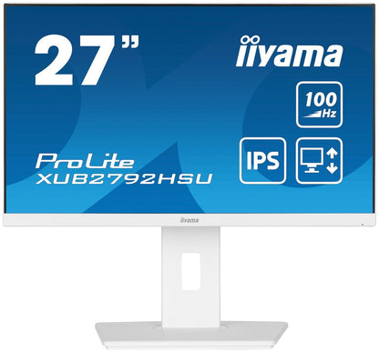 iiyama ProLite XUB2792HSU-W6 LED display 68,6 cm (27") 1920 x 1080 Pixel Full HD Bianco [XUB2792HSU-W6]