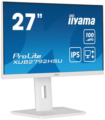 iiyama ProLite XUB2792HSU-W6 LED display 68,6 cm (27") 1920 x 1080 Pixel Full HD Bianco [XUB2792HSU-W6]