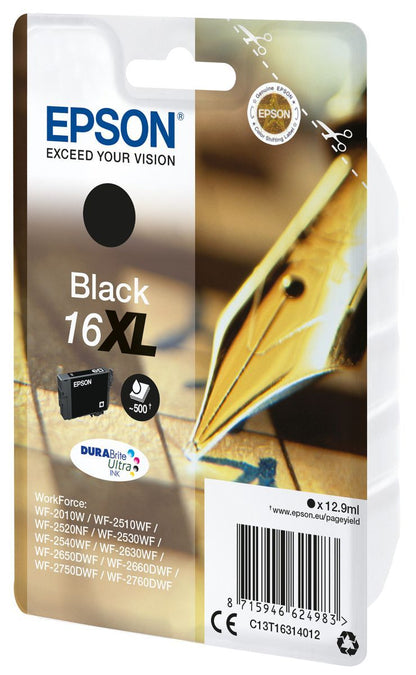 Epson Pen and crossword Cartuccia Penna e cruciverba Nero Inchiostri DURABrite Ultra 16XL [C13T16314012]