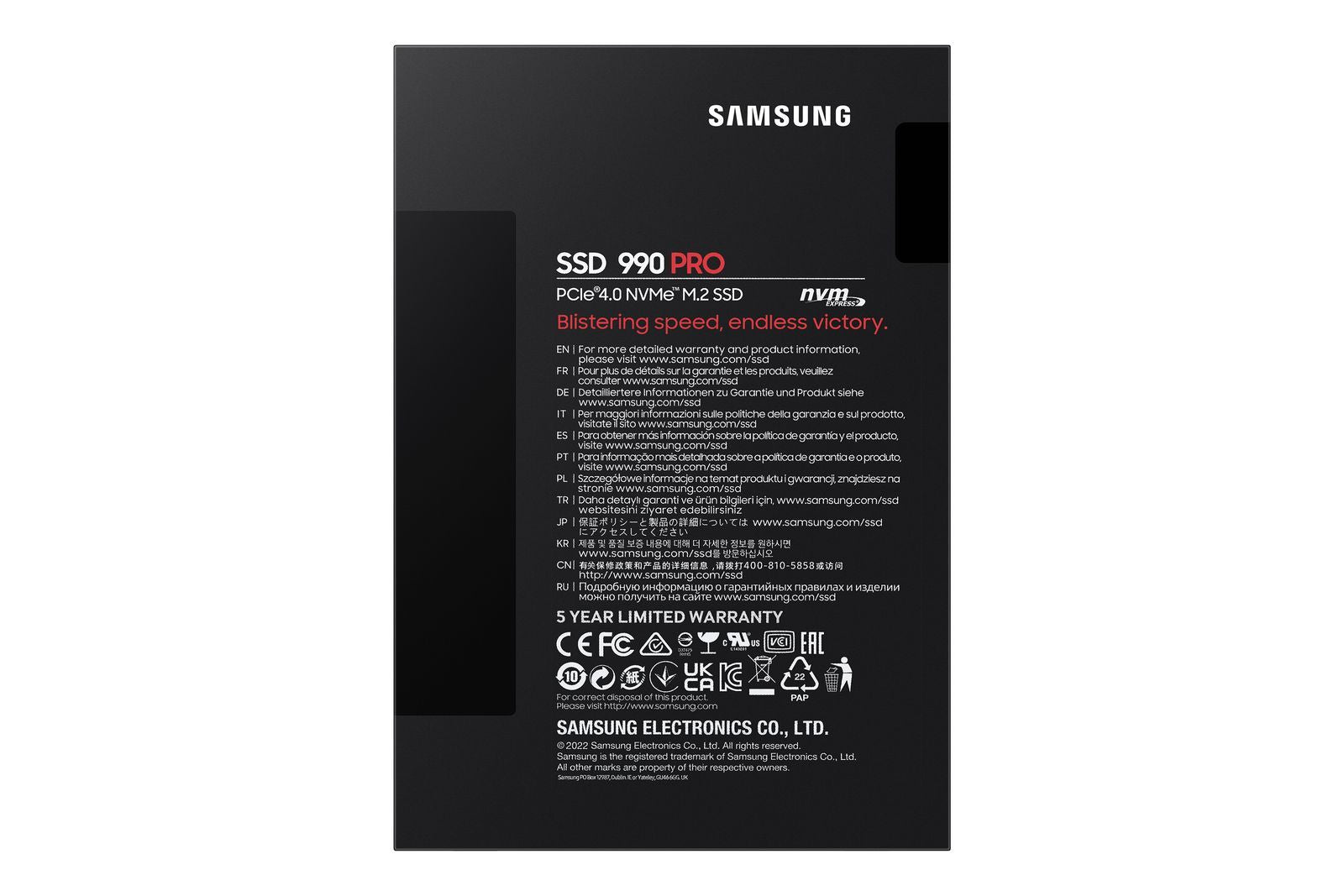 Samsung SSD 990 PRO NVMe M.2 SSD [MZ-V9P4T0BW]