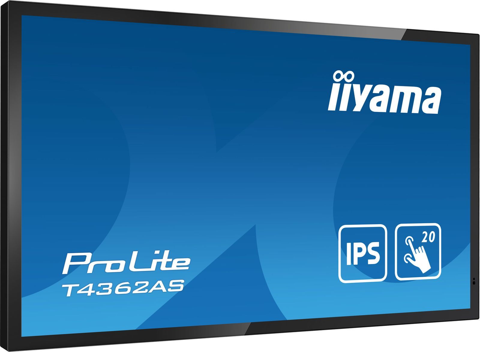 iiyama T4362AS-B1 visualizzatore di messaggi Pannello piatto interattivo 108 cm (42.5") IPS 500 cd/m 4K Ultra HD Nero Touch screen Processore integrato Android 8.0 24/7 [T4362AS-B1]