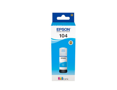 Epson 104 EcoTank Cyan ink bottle (WE) [C13T00P240]