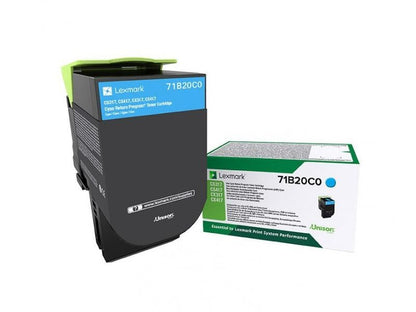 Lexmark 71B20C0 cartuccia toner 1 pz Originale Ciano [71B20C0]