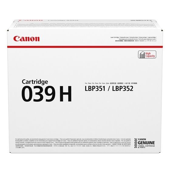 Canon 039H cartuccia toner 1 pz Originale Nero [0288C001]