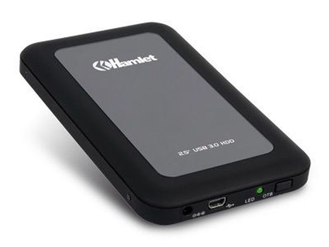 Hamlet USB 3.0 Mirror Disk box esterno per hard disk SATA da 2,5'' nero [HXD25U3MBK]