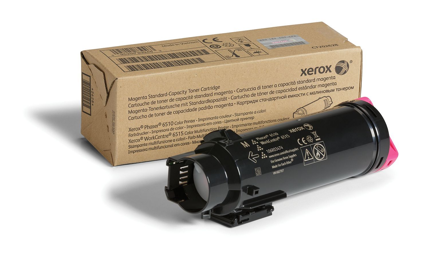 Xerox Cartuccia toner Magenta a Capacità standard da 1000 Pagine per Phaser 6510, WorkCentre 6515 (106R03474) [106R03474]