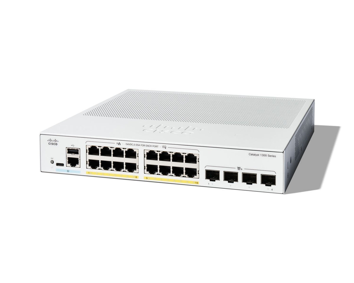 Cisco C1300-16P-4X switch di rete Gestito L2/L3 Gigabit Ethernet (10/100/1000) Bianco [C1300-16P-4X]