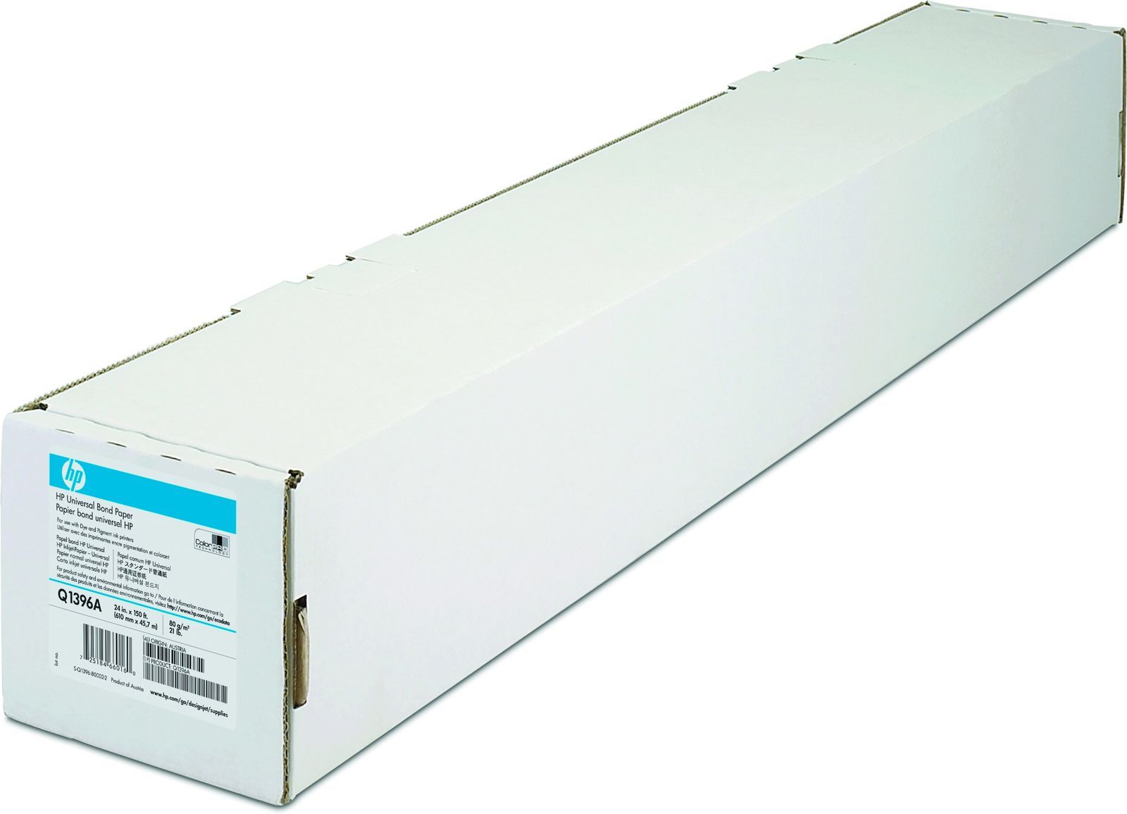 HP Universal Bond Paper-610 mm x 45.7 m (24 in x 150 ft) carta inkjet Opaco [Q1396A]