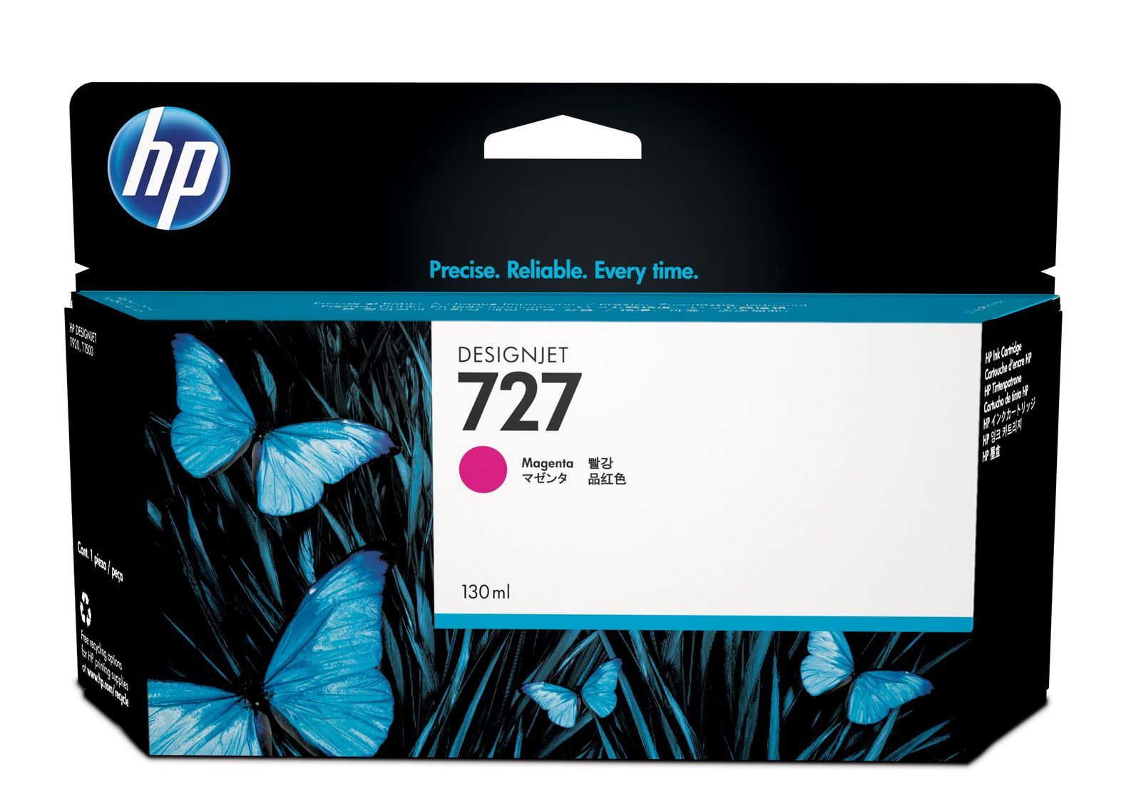 HP Cartuccia inchiostro magenta DesignJet 727, 130 ml [B3P20A]