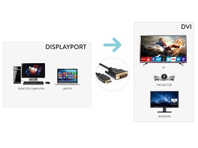 Hamlet XVCDP-DV18 cavo e adattatore video 1,8 m DisplayPort DVI Nero [XVCDP-DV18]